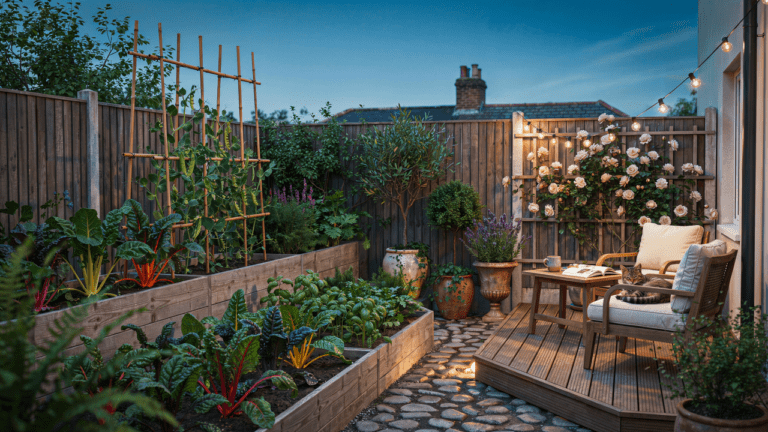small uk garden cosy seating