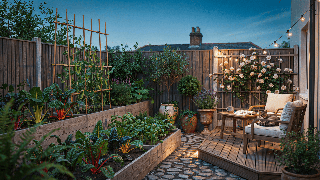 small uk garden cosy seating